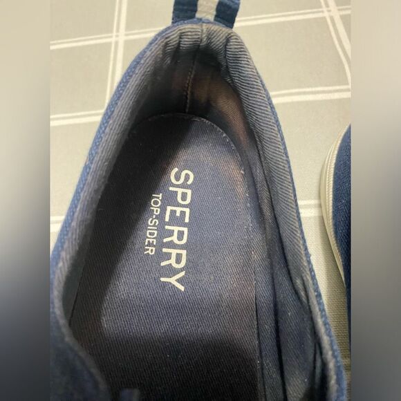 Sperry Top Sider Crest Vila Womens Size 8 Navy Shoes Sneakers Slip on Flats - Picture 5 of 11